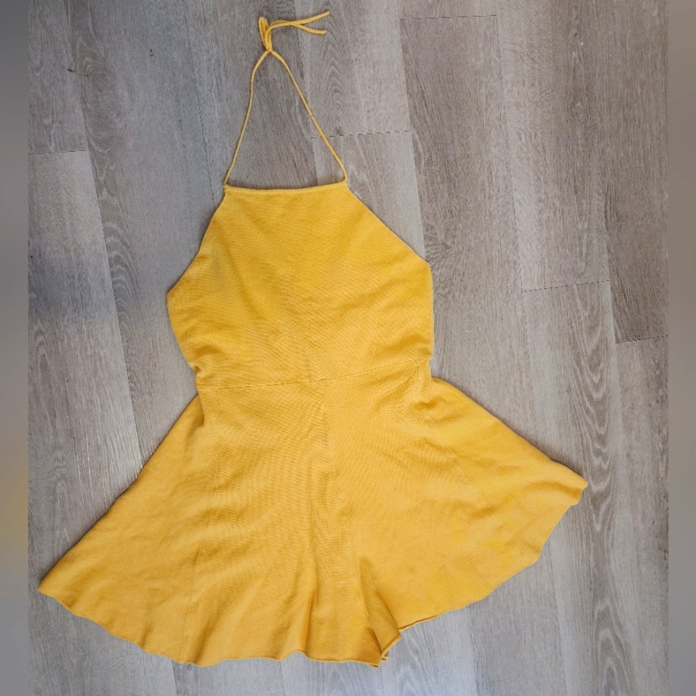 Free People Yellow Romper - Size Large